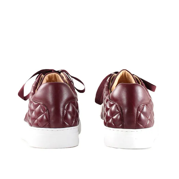 4848 Burgundy | Quilted leather sneaker