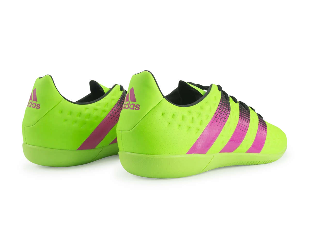 adidas Men's ACE 15.3 Indoor Soccer Shoes Solar Green/Shock Pink/Black