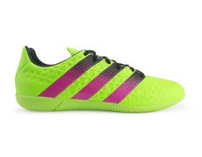 adidas Men's ACE 15.3 Indoor Soccer Shoes Solar Green/Shock Pink/Black