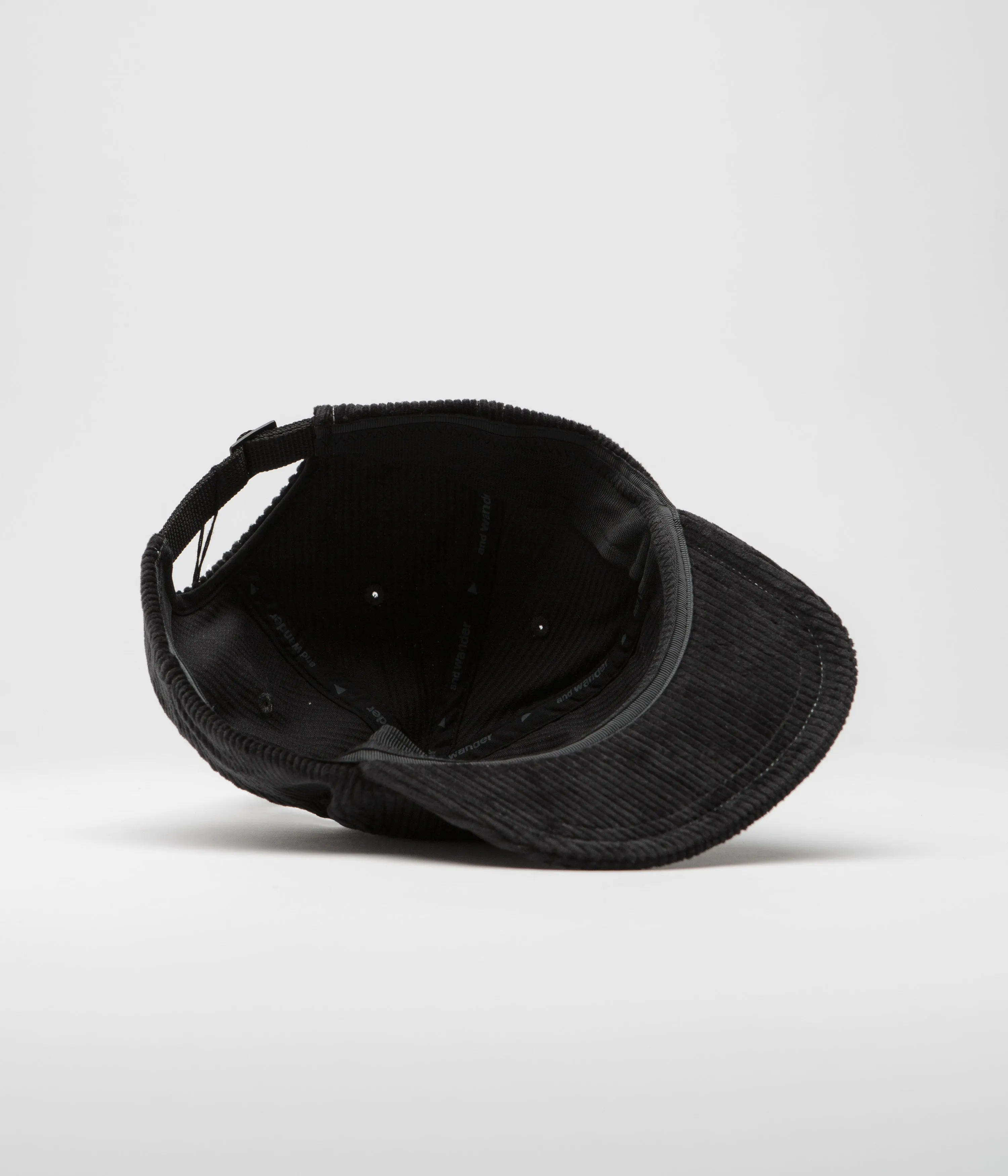 and wander Corduroy Cap - Black