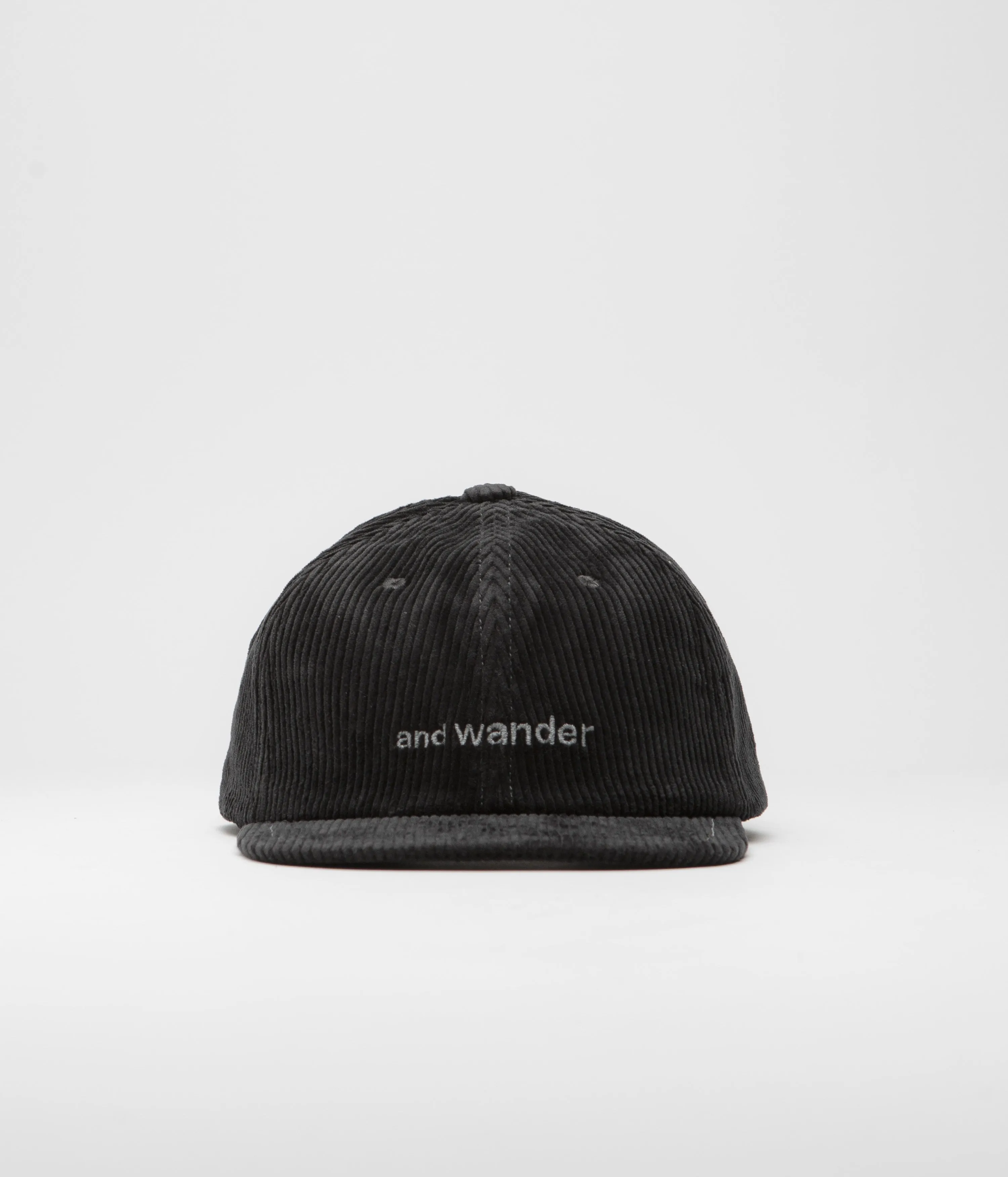 and wander Corduroy Cap - Black