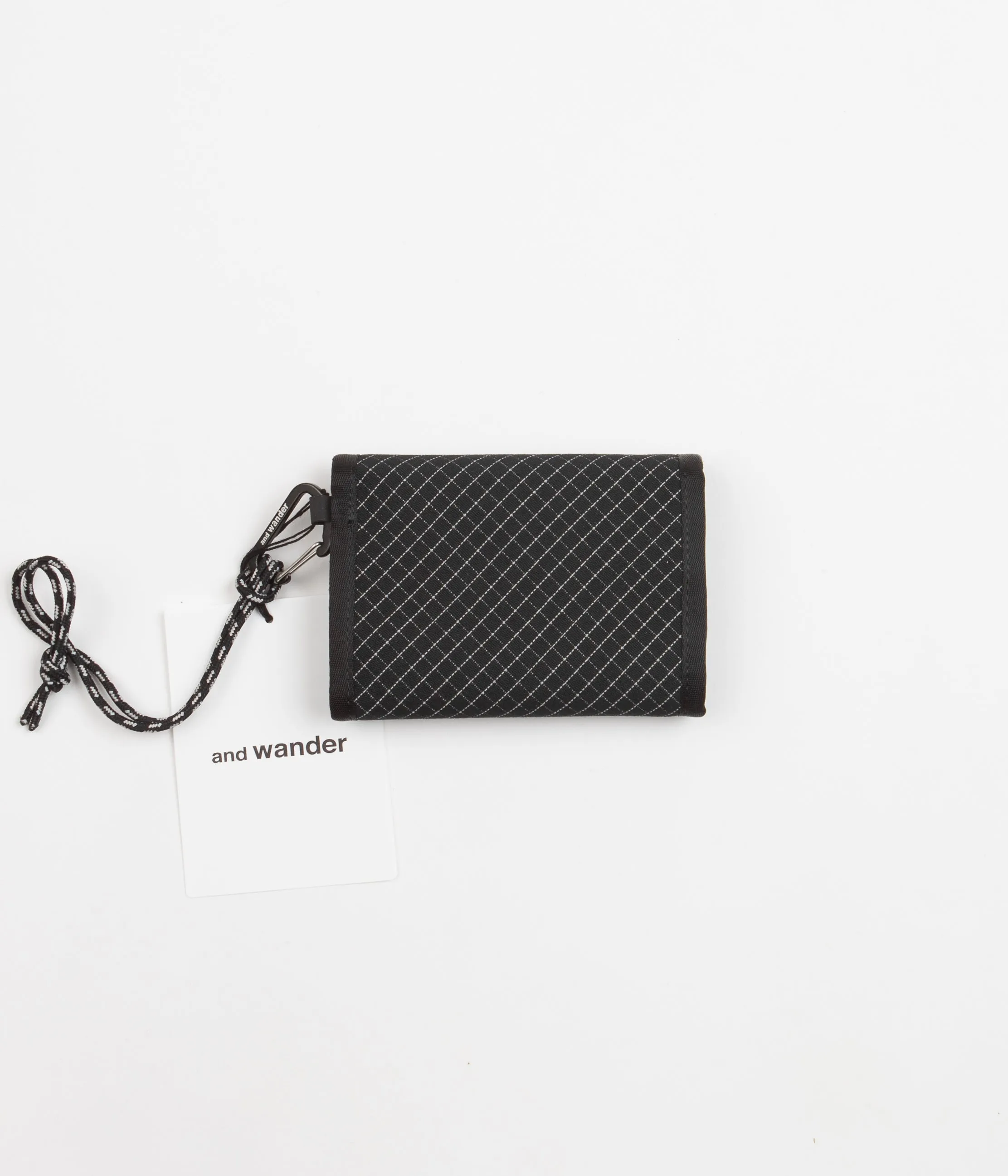 and wander Reflective Rip Wallet - Black