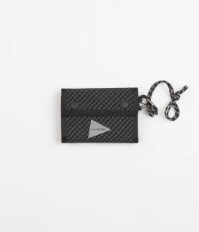 and wander Reflective Rip Wallet - Black