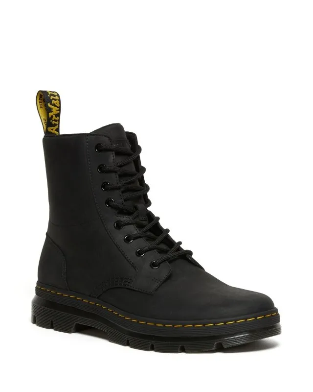 Dr. Martens Combs Leather - Black Wyoming