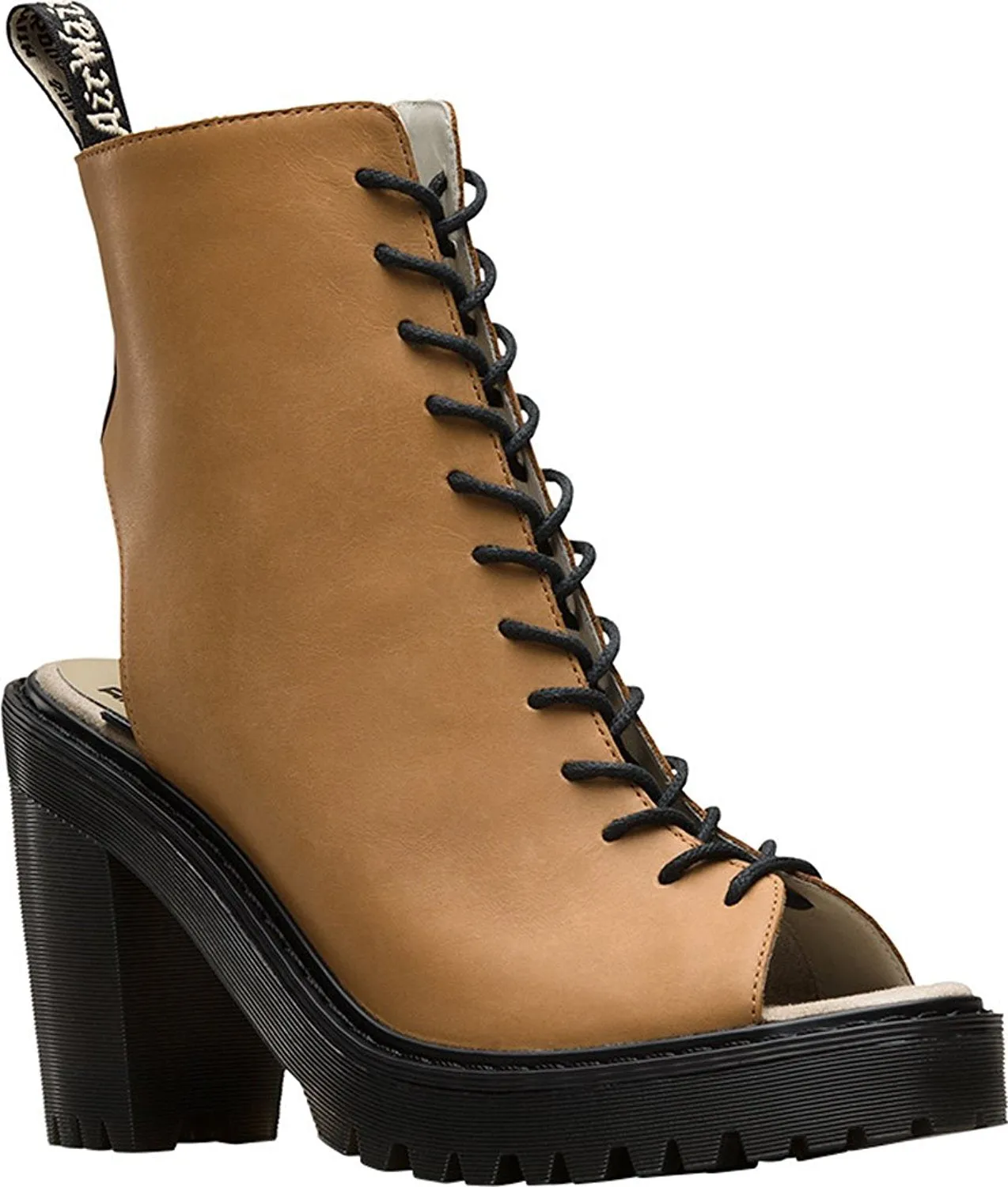 Dr. Martens Women's Carmelita Open Heel Lace Up Boots