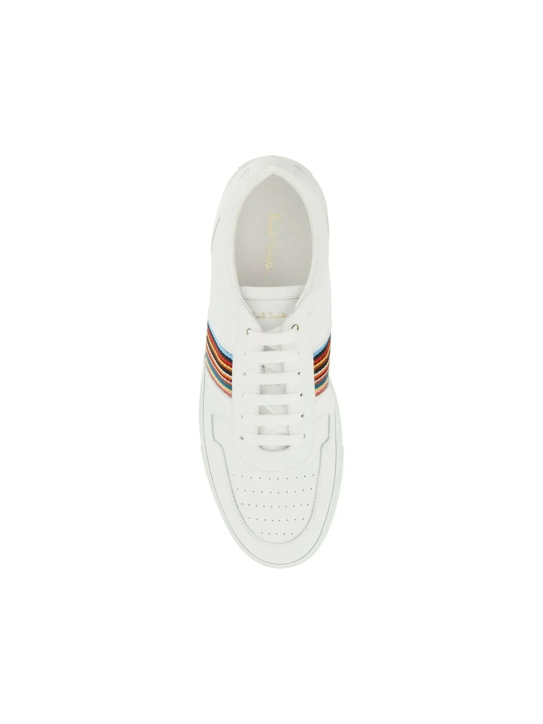 Fermi Striped Leather Sneakers