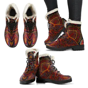 Paisley Mandala Vegan Boots