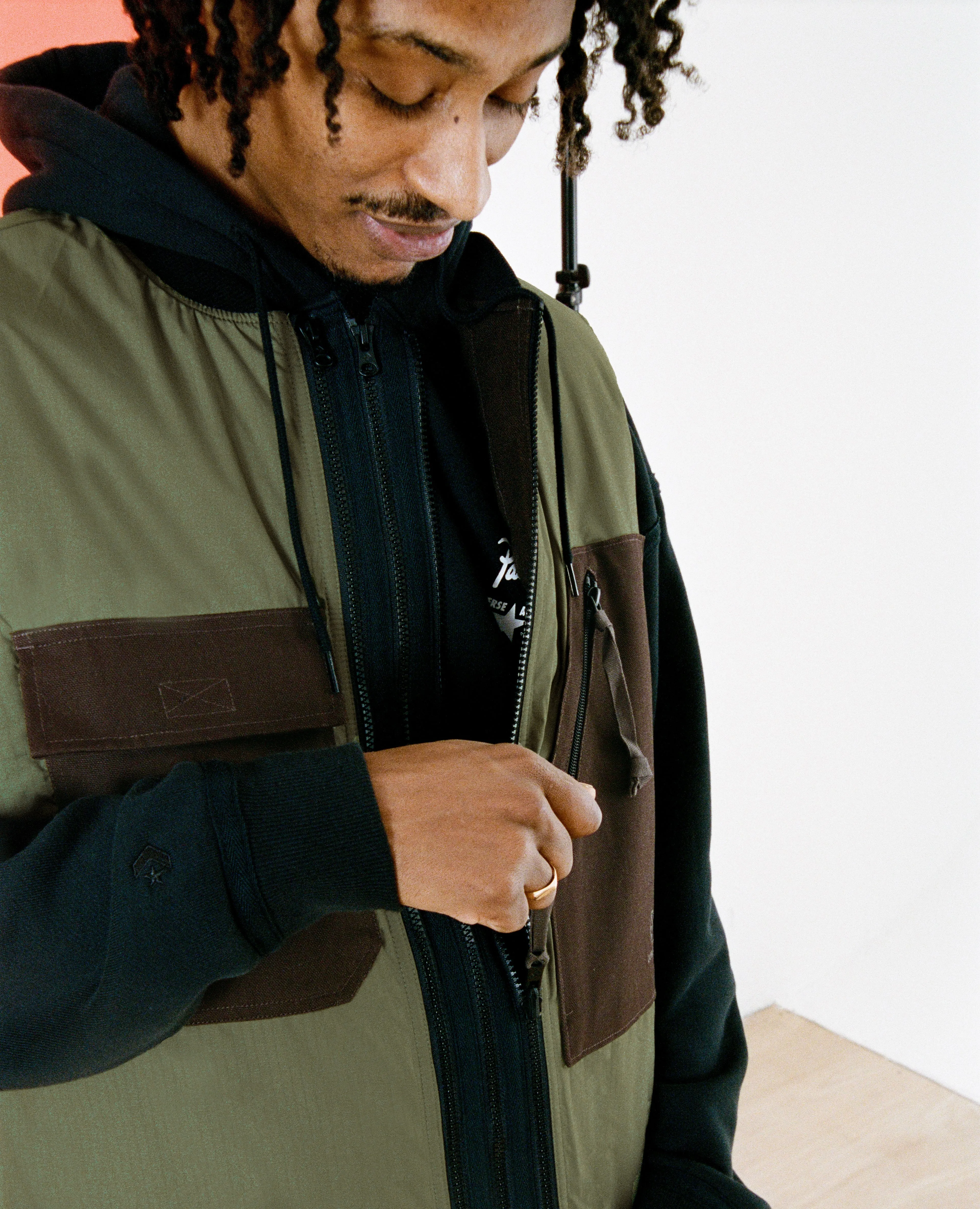 Patta x Converse 4 Leaf Clover Reversible Vest (Java/Burnt Olive)