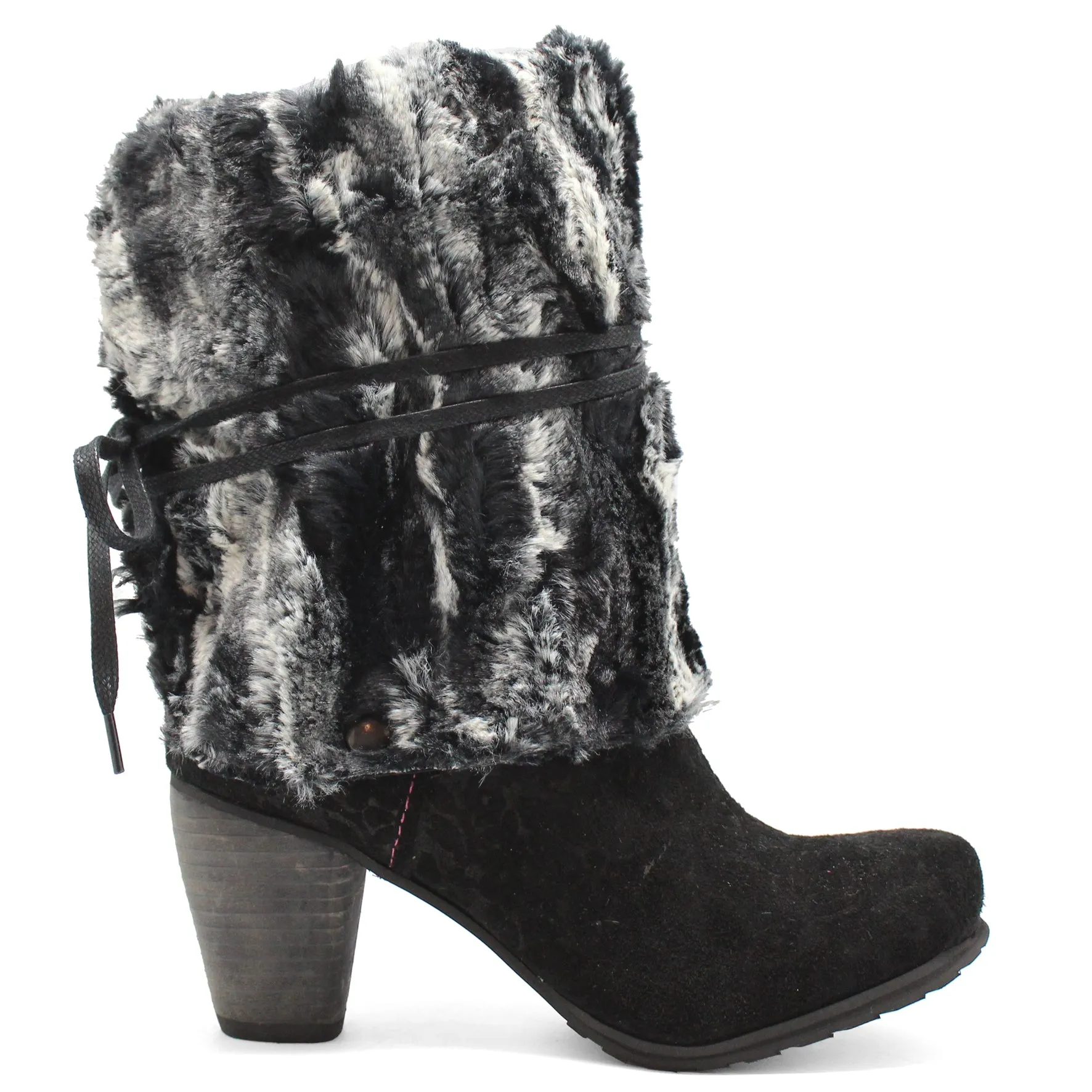 Pulpeux - Black Flower long leg boot- last pair 40!